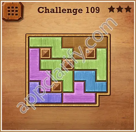 Wood Block Puzzle Challenge Level 109 Solution
