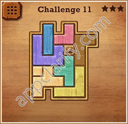 Wood Block Puzzle Challenge Level 11 Solution