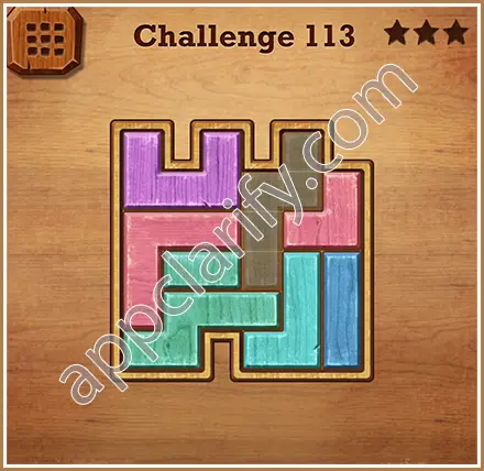 Wood Block Puzzle Challenge Level 113 Solution