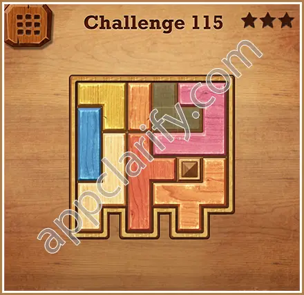 Wood Block Puzzle Challenge Level 115 Solution