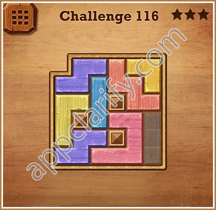 Wood Block Puzzle Challenge Level 116 Solution