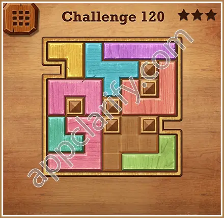 Wood Block Puzzle Challenge Level 120 Solution