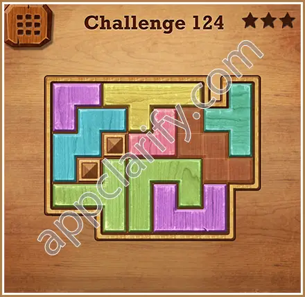 Wood Block Puzzle Challenge Level 124 Solution