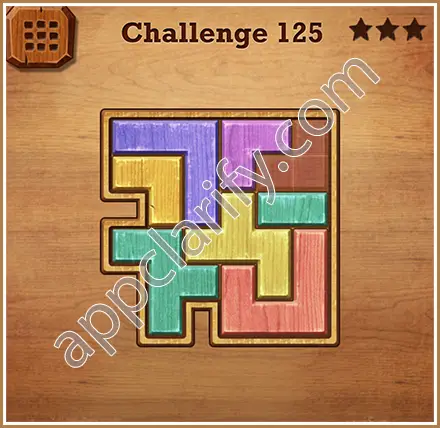 Wood Block Puzzle Challenge Level 125 Solution