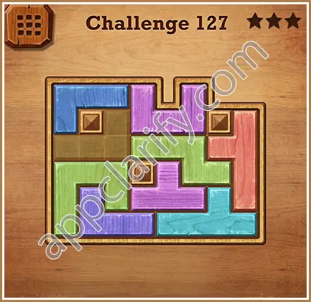 Wood Block Puzzle Challenge Level 127 Solution