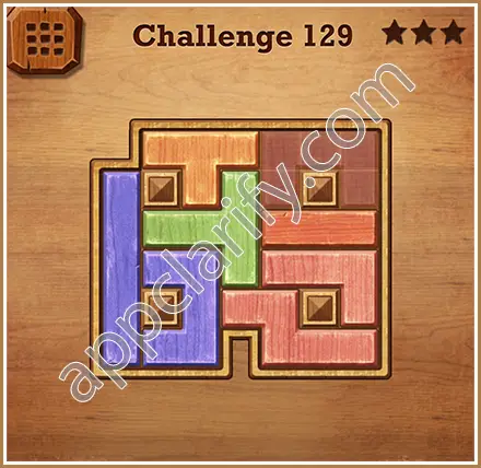 Wood Block Puzzle Challenge Level 129 Solution