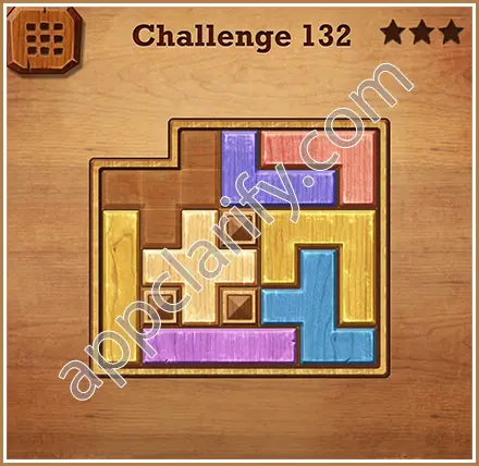 Wood Block Puzzle Challenge Level 132 Solution