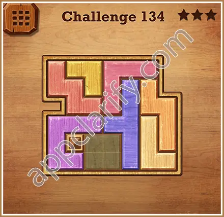 Wood Block Puzzle Challenge Level 134 Solution