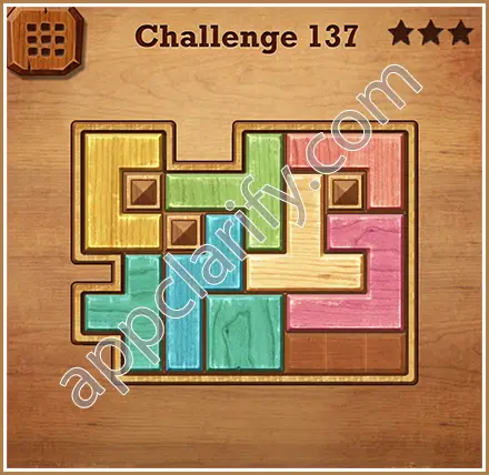 Wood Block Puzzle Challenge Level 137 Solution