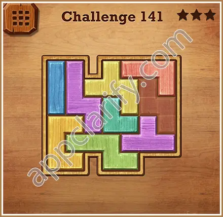 Wood Block Puzzle Challenge Level 141 Solution