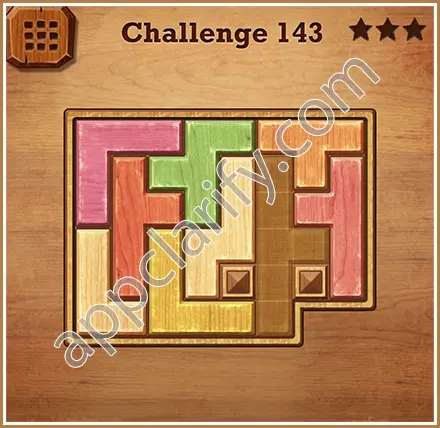 Wood Block Puzzle Challenge Level 143 Solution