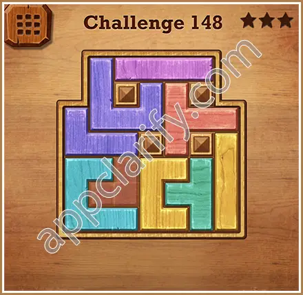 Wood Block Puzzle Challenge Level 148 Solution