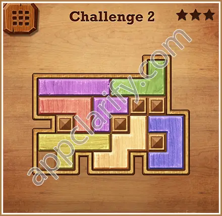 Wood Block Puzzle Challenge Level 2 Solution