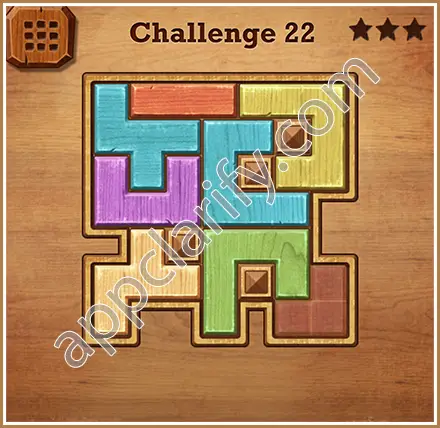 Wood Block Puzzle Challenge Level 22 Solution