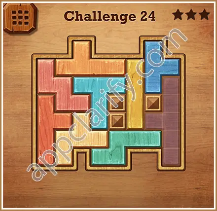 Wood Block Puzzle Challenge Level 24 Solution