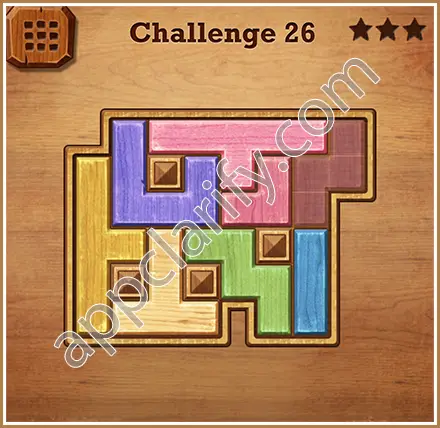 Wood Block Puzzle Challenge Level 26 Solution