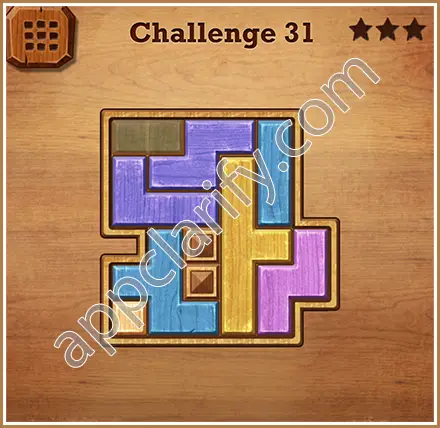 Wood Block Puzzle Challenge Level 31 Solution