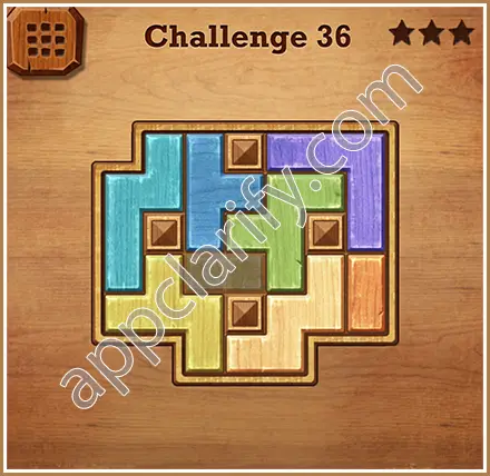 Wood Block Puzzle Challenge Level 36 Solution