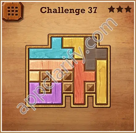 Wood Block Puzzle Challenge Level 37 Solution