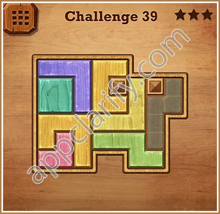 Wood Block Puzzle Challenge Level 39 Solution