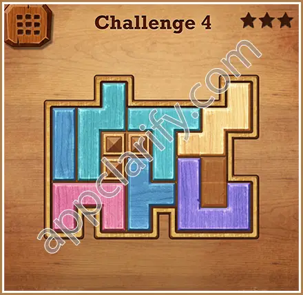 Wood Block Puzzle Challenge Level 4 Solution