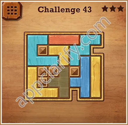 Wood Block Puzzle Challenge Level 43 Solution
