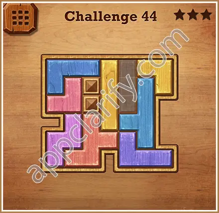 Wood Block Puzzle Challenge Level 44 Solution