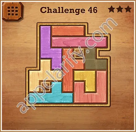 Wood Block Puzzle Challenge Level 46 Solution