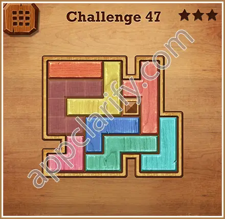 Wood Block Puzzle Challenge Level 47 Solution
