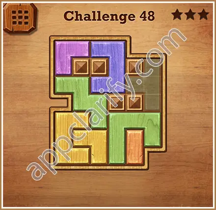 Wood Block Puzzle Challenge Level 48 Solution