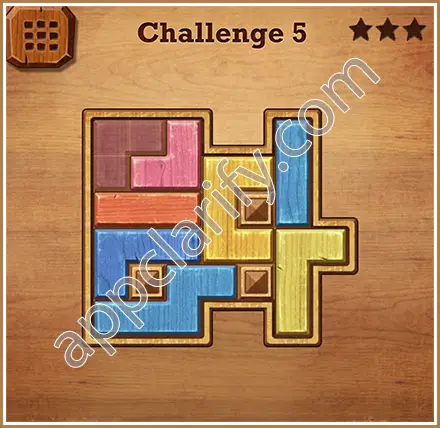 Wood Block Puzzle Challenge Level 5 Solution
