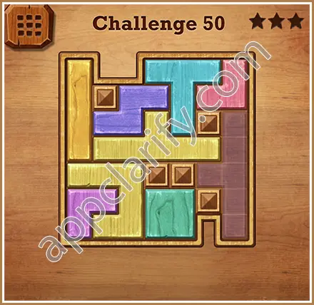 Wood Block Puzzle Challenge Level 50 Solution
