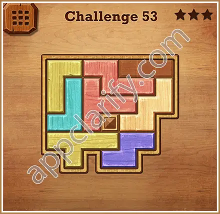 Wood Block Puzzle Challenge Level 53 Solution