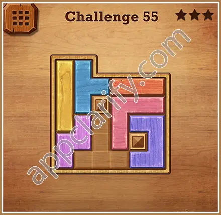 Wood Block Puzzle Challenge Level 55 Solution