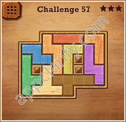 Wood Block Puzzle Challenge Level 57 Solution