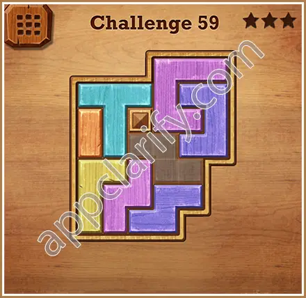 Wood Block Puzzle Challenge Level 59 Solution