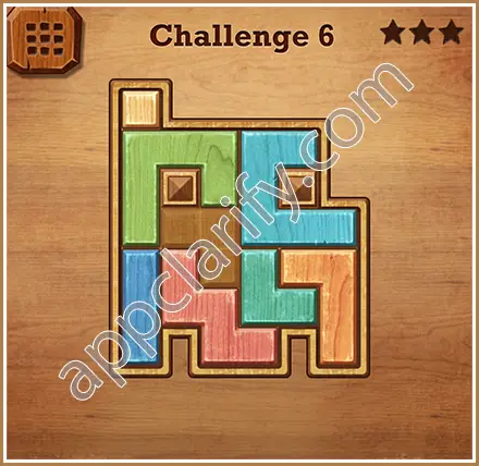 Wood Block Puzzle Challenge Level 6 Solution