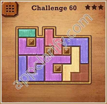 Wood Block Puzzle Challenge Level 60 Solution