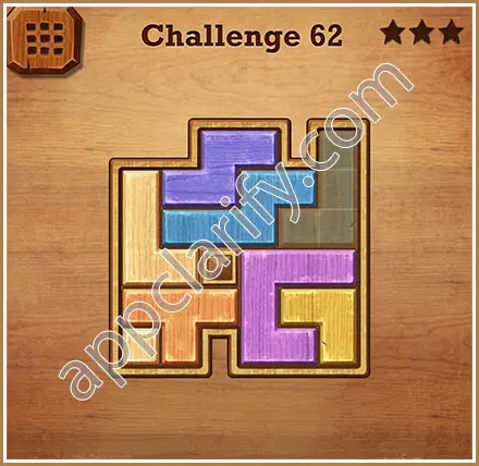 Wood Block Puzzle Challenge Level 62 Solution