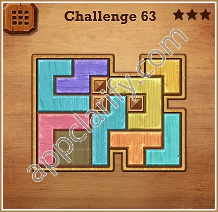 Wood Block Puzzle Challenge Level 63 Solution