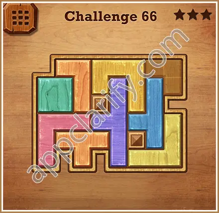 Wood Block Puzzle Challenge Level 66 Solution