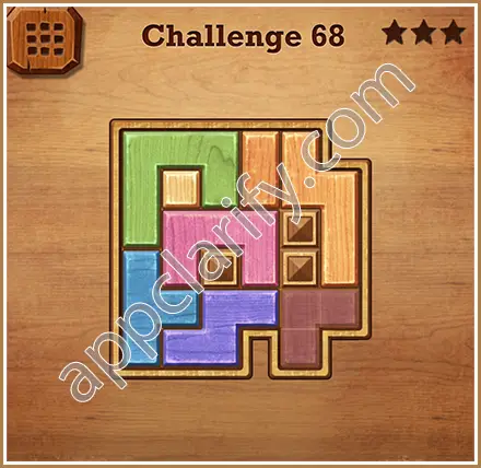 Wood Block Puzzle Challenge Level 68 Solution