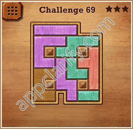 Wood Block Puzzle Challenge Level 69 Solution