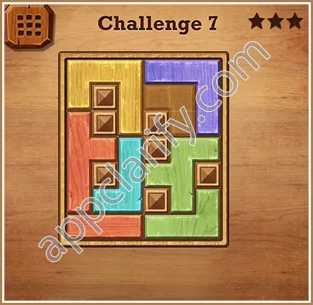 Wood Block Puzzle Challenge Level 7 Solution