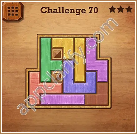 Wood Block Puzzle Challenge Level 70 Solution