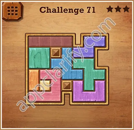 Wood Block Puzzle Challenge Level 71 Solution