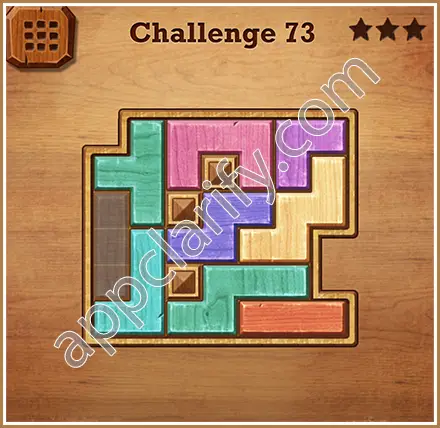 Wood Block Puzzle Challenge Level 73 Solution