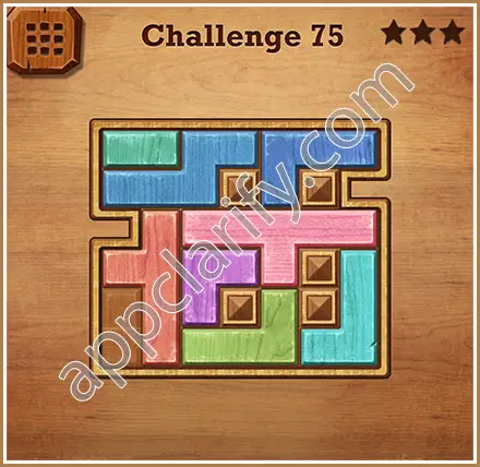 Wood Block Puzzle Challenge Level 75 Solution