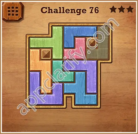 Wood Block Puzzle Challenge Level 76 Solution