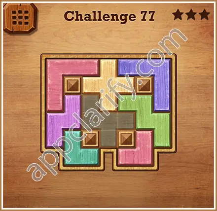 Wood Block Puzzle Challenge Level 77 Solution
